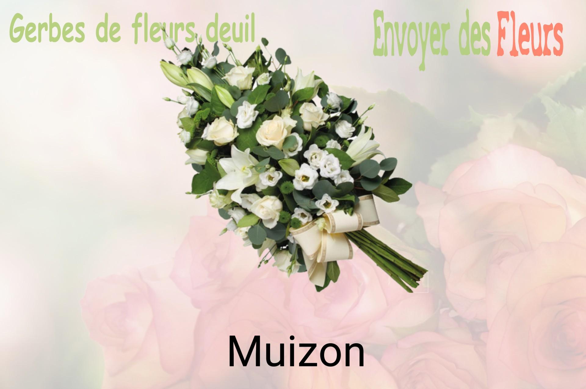 Gerbe de fleurs de deuil livrée à Muizon